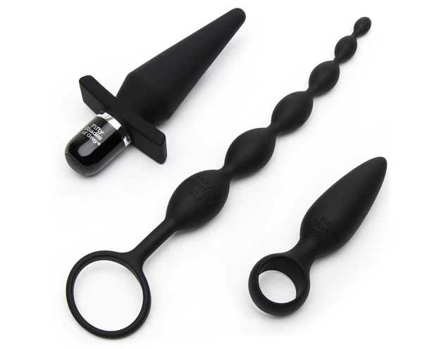 A szürke ötven árnyalata Take It Slow - 4in1 anál szett (fekete)