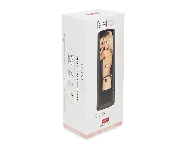 Kiiroo Onyx+ Jessica Drake - interaktív maszturbátor (fekete)