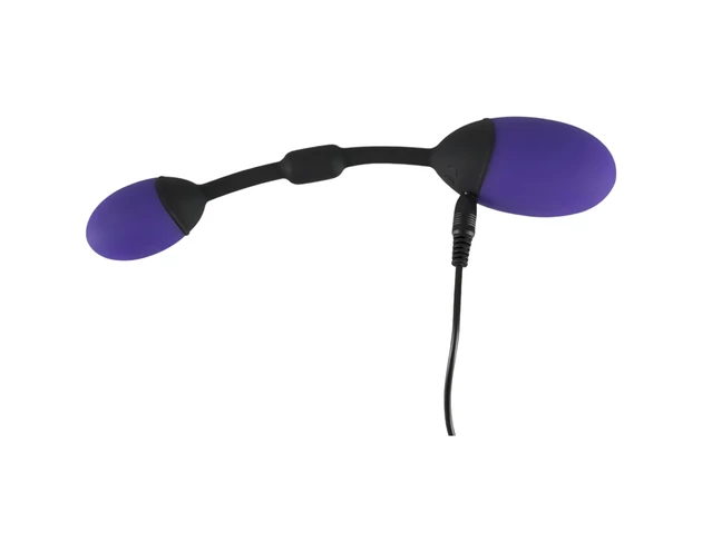 GoGasm Pussy & Ass - vibrációs tojás duó (lila-fekete)