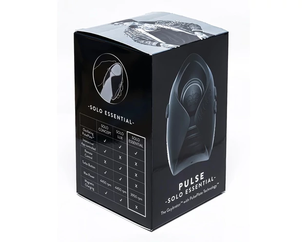 Hot Octopuss Pulse Solo Essential - akkus maszturbátor (fekete)