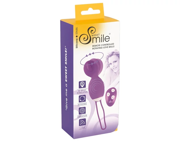 SMILE Love Ball - forgó vibrációs tojás (lila)