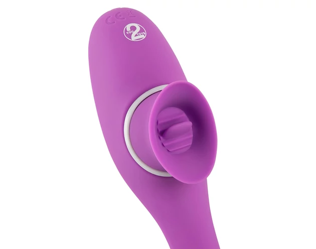 You2Toys 2 Function Vibe - akkus 2in1 vibrátor (lila)
