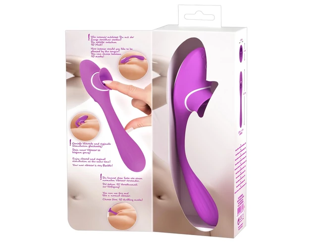 You2Toys 2 Function Vibe - akkus 2in1 vibrátor (lila)