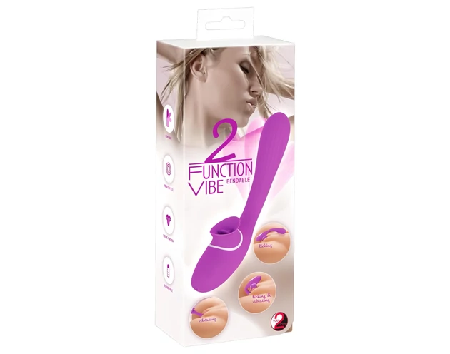 You2Toys 2 Function Vibe - akkus 2in1 vibrátor (lila)