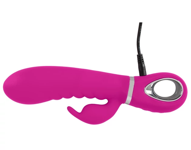 XOUXOU - akkus, csiklókaros, bordás vibrátor (pink)