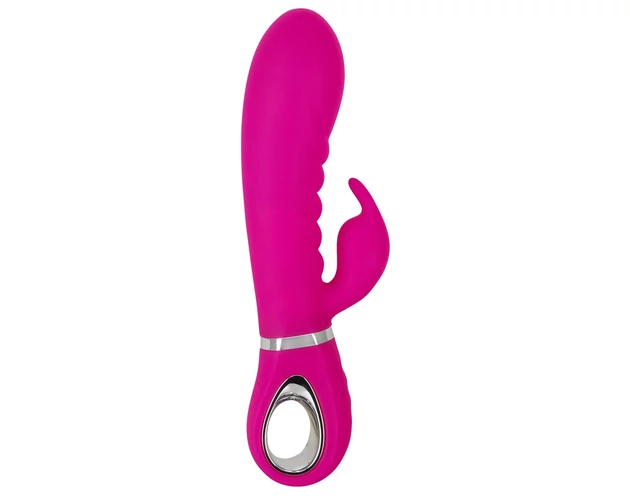 XOUXOU - akkus, csiklókaros, bordás vibrátor (pink)