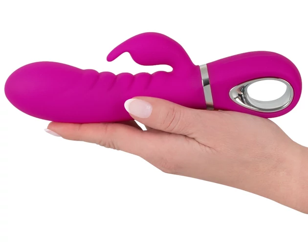 XOUXOU - akkus, csiklókaros, bordás vibrátor (pink)