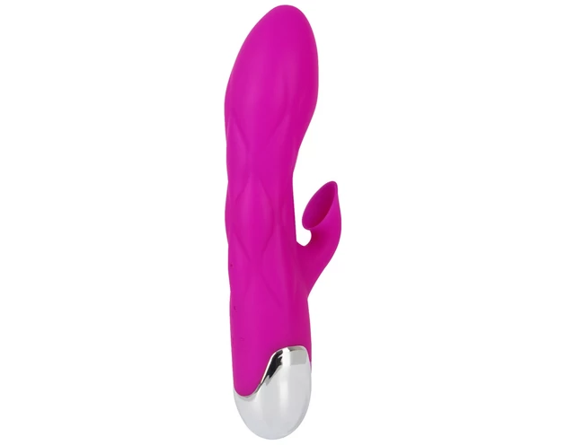 XOUXOU - akkus, csiklószívós G-pont vibrátor (pink)