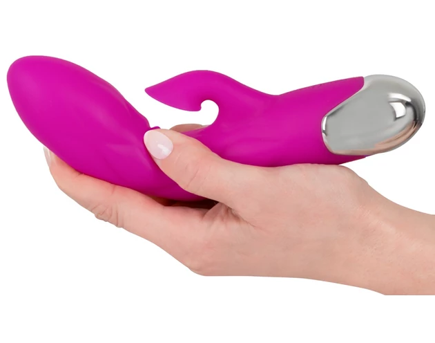 XOUXOU - akkus, csiklószívós G-pont vibrátor (pink)