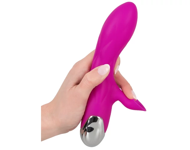 XOUXOU - akkus, csiklószívós G-pont vibrátor (pink)