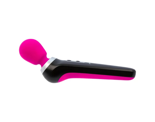 PalmPower Extreme Wand - akkus masszírozó vibrátor (pink-fekete)