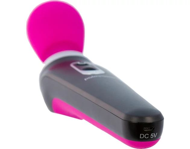 PalmPower Extreme Wand - akkus masszírozó vibrátor (pink-fekete)