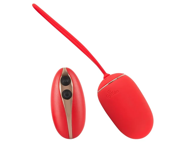 SMILE Love Ball - akkus, rádiós vibrációs tojás (piros)