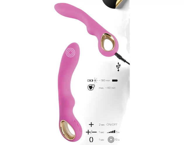 You2Toys - Dual Petit - akkus, 2 motoros vibrátor (pink)