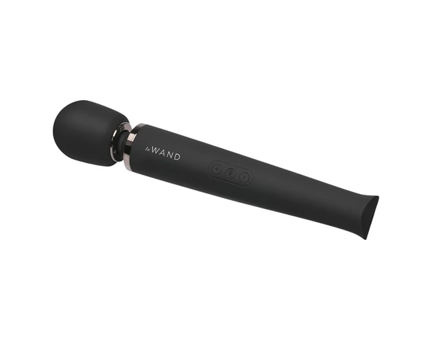 Le Wand Petite - exkluzív, akkus masszírozó vibrátor (fekete)