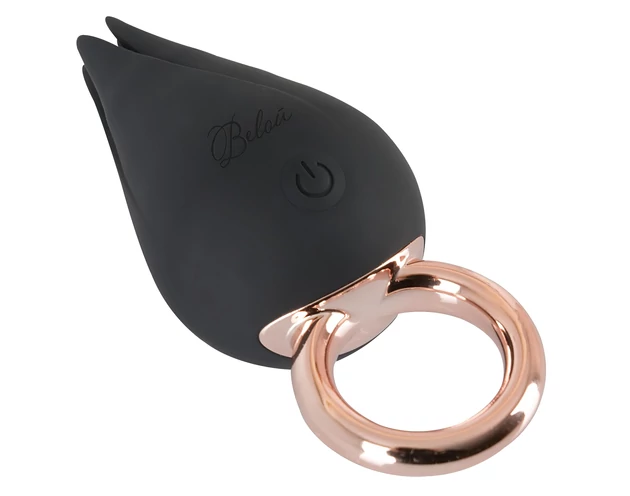 Belou - akkus, vízálló csikló vibrátor (fekete)