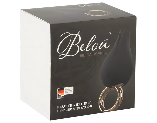 Belou - akkus, vízálló csikló vibrátor (fekete)