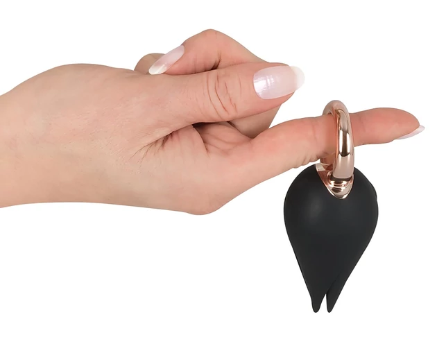 Belou - akkus, vízálló csikló vibrátor (fekete)