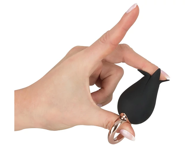 Belou - akkus, vízálló csikló vibrátor (fekete)