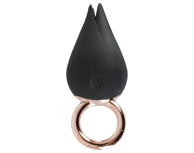 Belou - akkus, vízálló csikló vibrátor (fekete)