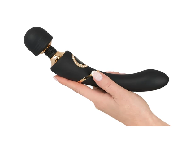 Cleopatra Wand - akkus, vízálló masszírozó vibrátor (fekete)