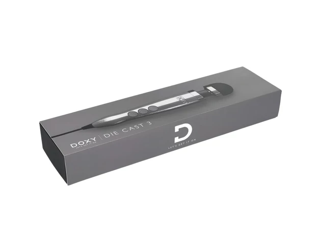 Doxy Die Cast 3 Wand - hálózati masszírozó vibrátor (ezüst)