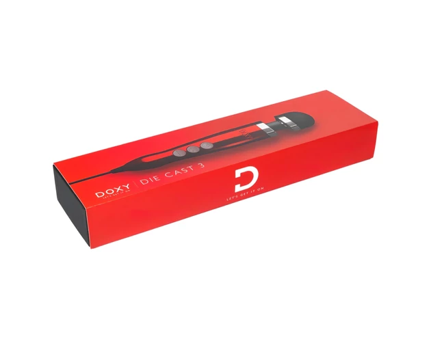 Doxy Die Cast 3 Wand - hálózati masszírozó vibrátor (piros)