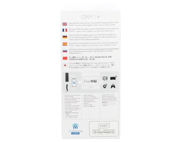Kiiroo Onyx+ - interaktív maszturbátor (fekete)