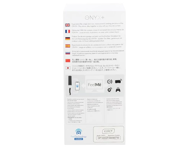Kiiroo Onyx+ - interaktív maszturbátor (fekete)