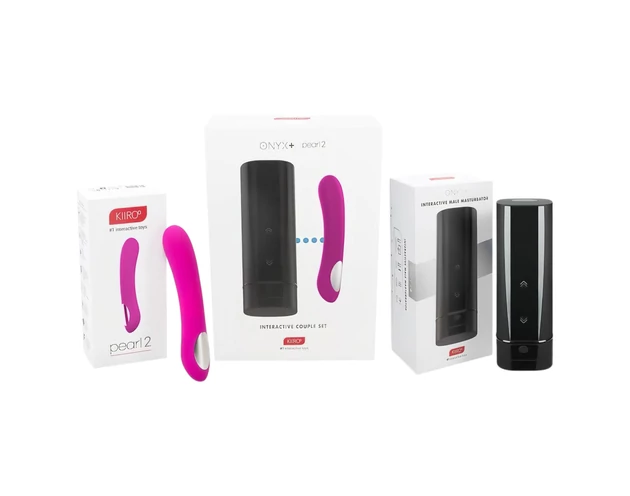 Kiiroo Onyx+ és Pearl 2 - páros szett maszturbátor és vibrátor