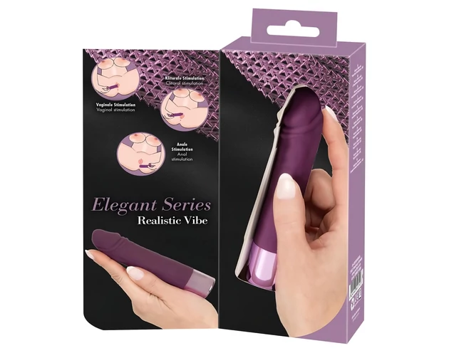 You2Toys Elegant Realistic - akkus, vízálló vibrátor (lila)