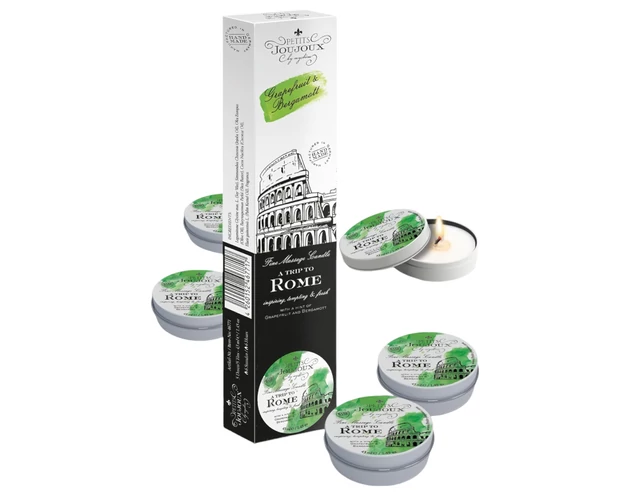Petits Joujoux Rome masszázsgyertya - grapefruit-bergamot 5x43ml