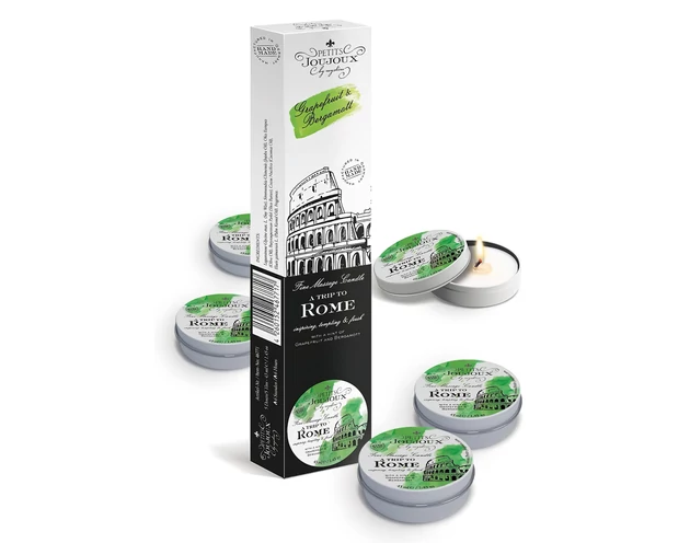 Petits Joujoux Rome masszázsgyertya - grapefruit-bergamot 5x43ml