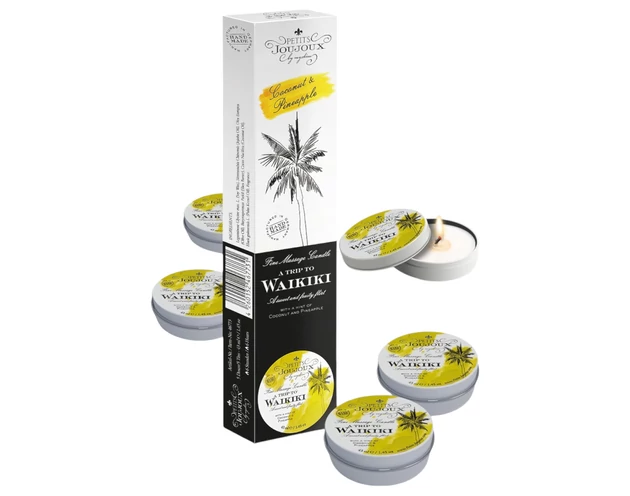 Petits Joujoux Waikiki masszázsgyertya - kókusz-ananász (5x43ml)