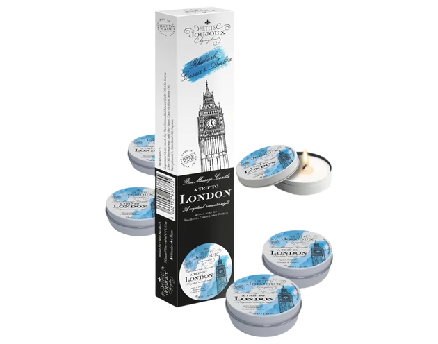 Petits Joujoux London masszázsgyertya - rebarbara-amber (5x43ml)