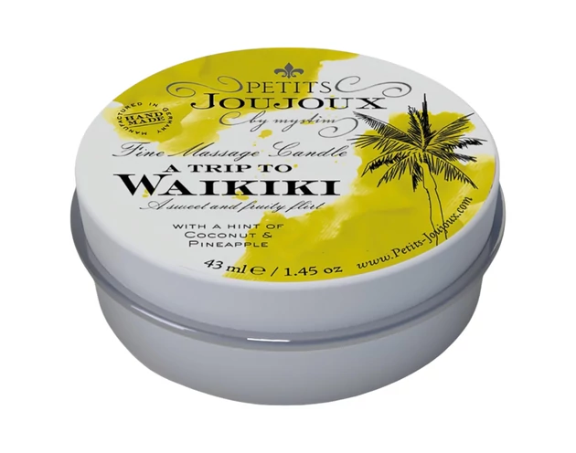 Petits Joujoux Waikiki - masszázsgyertya - kókusz-ananász (43ml)