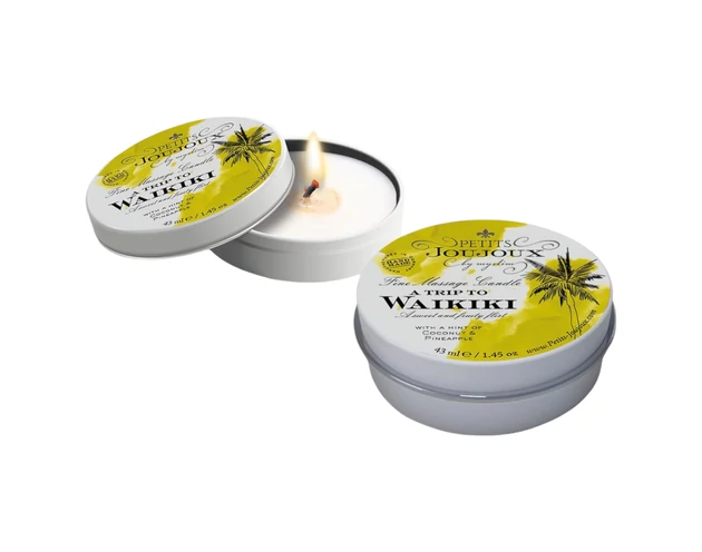 Petits Joujoux Waikiki - masszázsgyertya - kókusz-ananász (43ml)