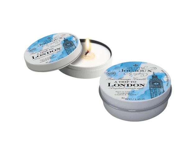 Petits Joujoux London - masszázsgyertya - rebarbara-amber (43ml)