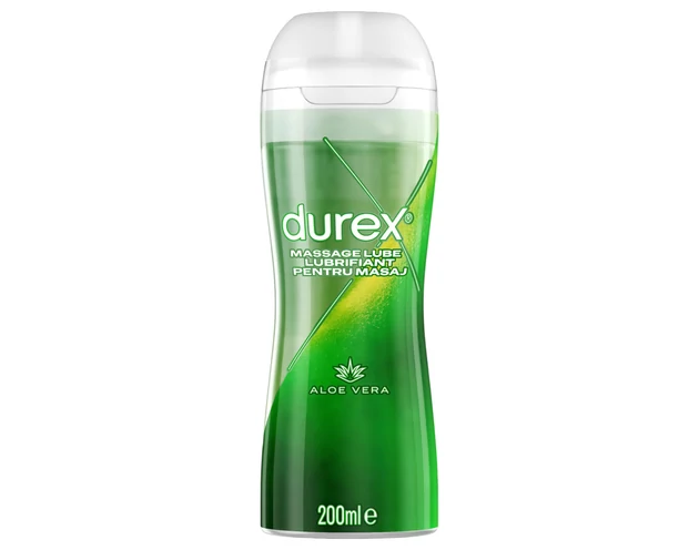 Durex 2in1 masszázsolaj - Aloe Vera (200ml)