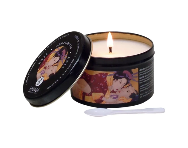 Shunga testgyertya - vágyfokozó - rózsa (170ml)