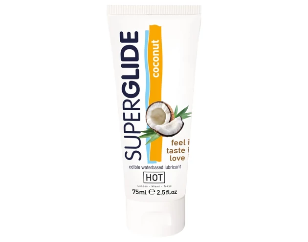 HOT Superglide Kókusz - ehető síkosító (75ml)