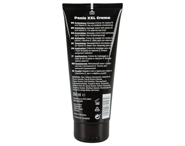 Pénisz XXL - intim krém férfiaknak (200ml)