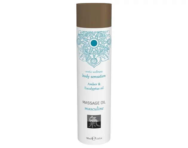 Shiatsu Masculine - masszázsolaj - borostyán-eukaliptusz (100ml)