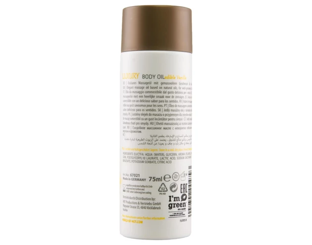 Shiatsu Luxury - ehető masszázsolaj - vanília (75ml)