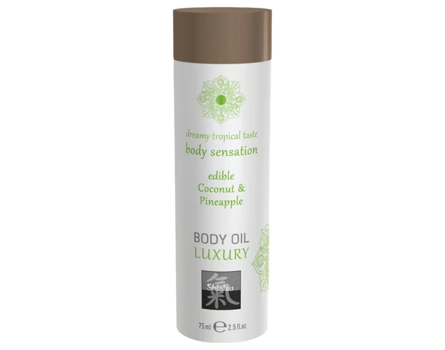 Shiatsu Luxury - ehető masszázsolaj - kókusz-ananász (75ml)
