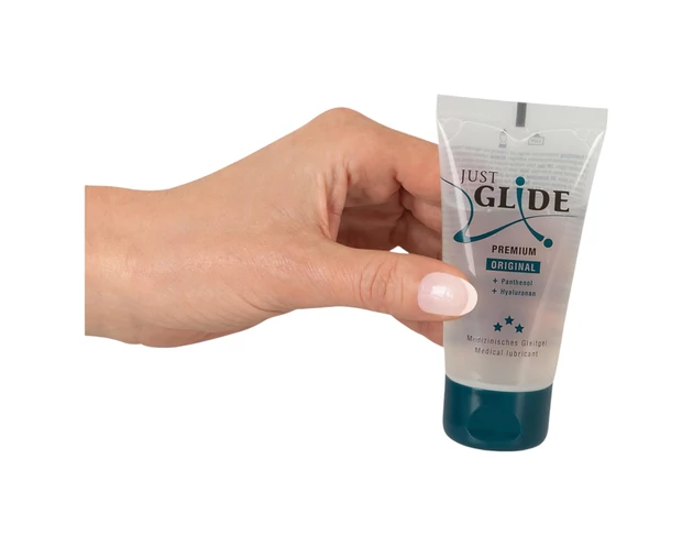 Just Glide Premium Original - vegán, vízbázisú síkosító (50ml)