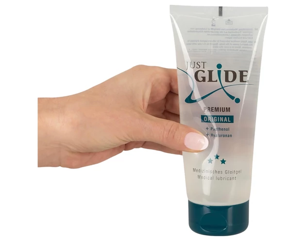 Just Glide Premium Original - vegán, vízbázisú síkosító (200ml)