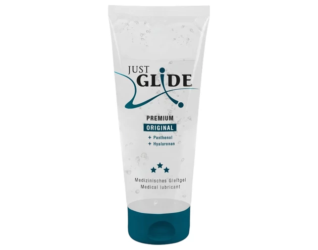 Just Glide Premium Original - vegán, vízbázisú síkosító (200ml)