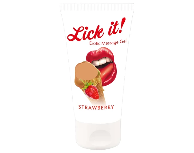 Lick it! - 2in1 ehető síkosító - eper (50ml)