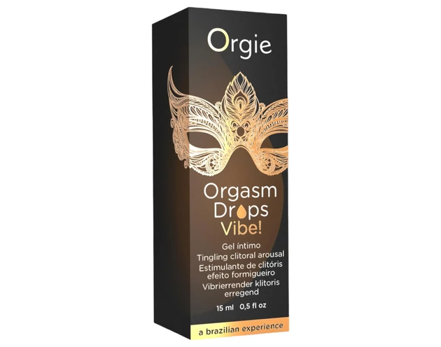 Orgie Orgasm Drops Vibe - bizsergető intim gél nőknek (15ml)